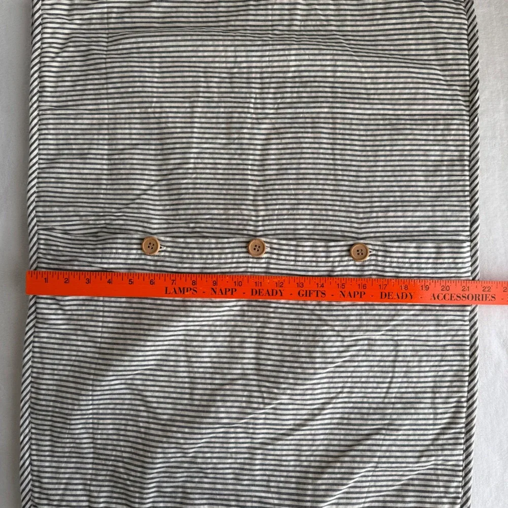 NWOT VHC Brands April & Olive Set of 2 Standard Pillow Shams Pinstripe Cottage‎